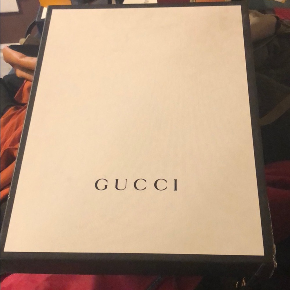 Empty Gucci box with a little rip on the side